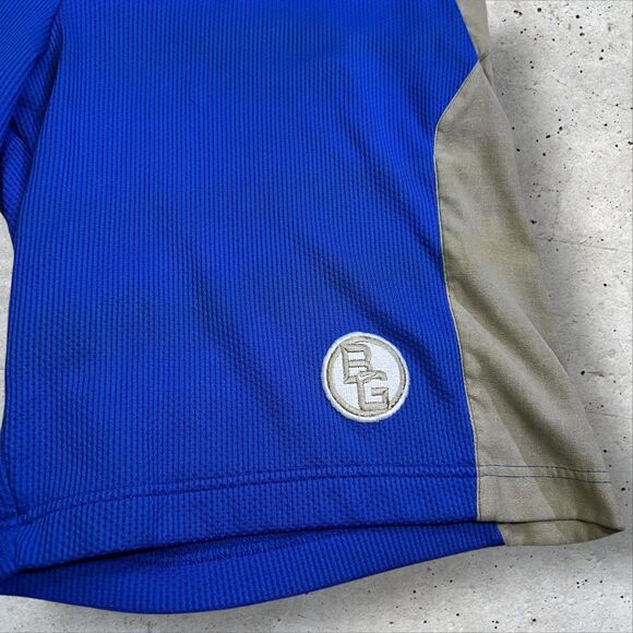 Vtg Nike Sphere Dry Basketball Shorts Men's Size L Blue Gray Colorblock BG Logo - Picture 4 of 10